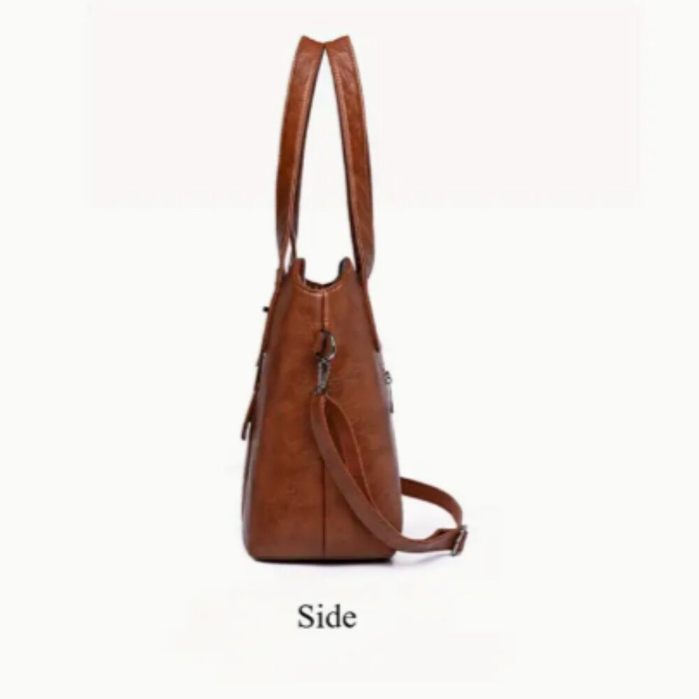 Khaki Large Capacity Crossbody Shoulder Bag NEW - Picture 6 of 10
